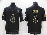 Nike Raiders 4 Derek Carr Black 2020 Salute To Service Limited Jersey,baseball caps,new era cap wholesale,wholesale hats